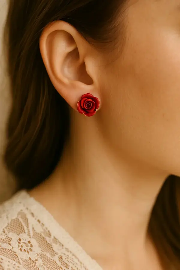 Rose Stud Earrings