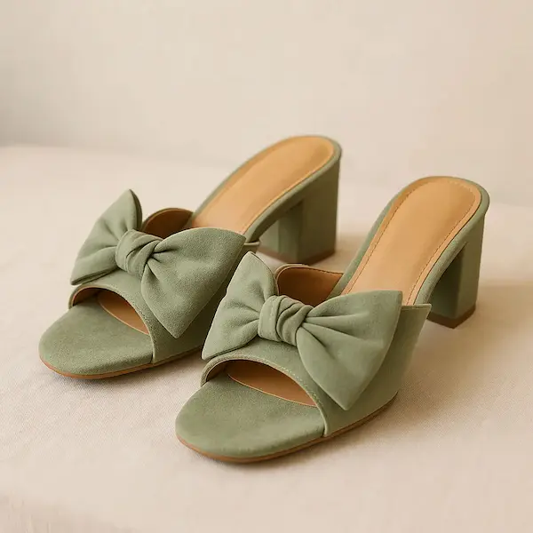 Sage Bow Heels