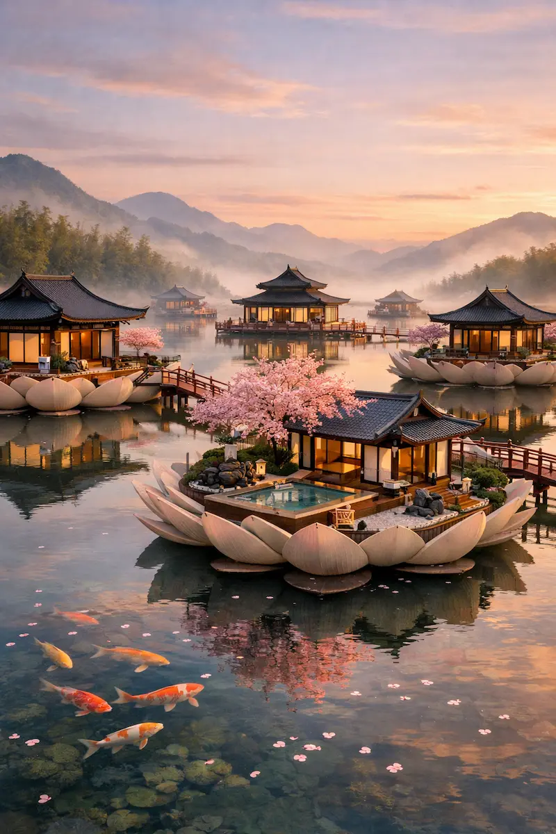 Floating Lotus - Zen Paradise