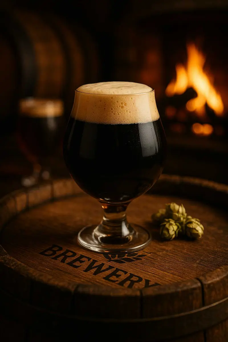 Head Brewmaster Jake Morrison inspecting a barrel at Ironwood Brewing