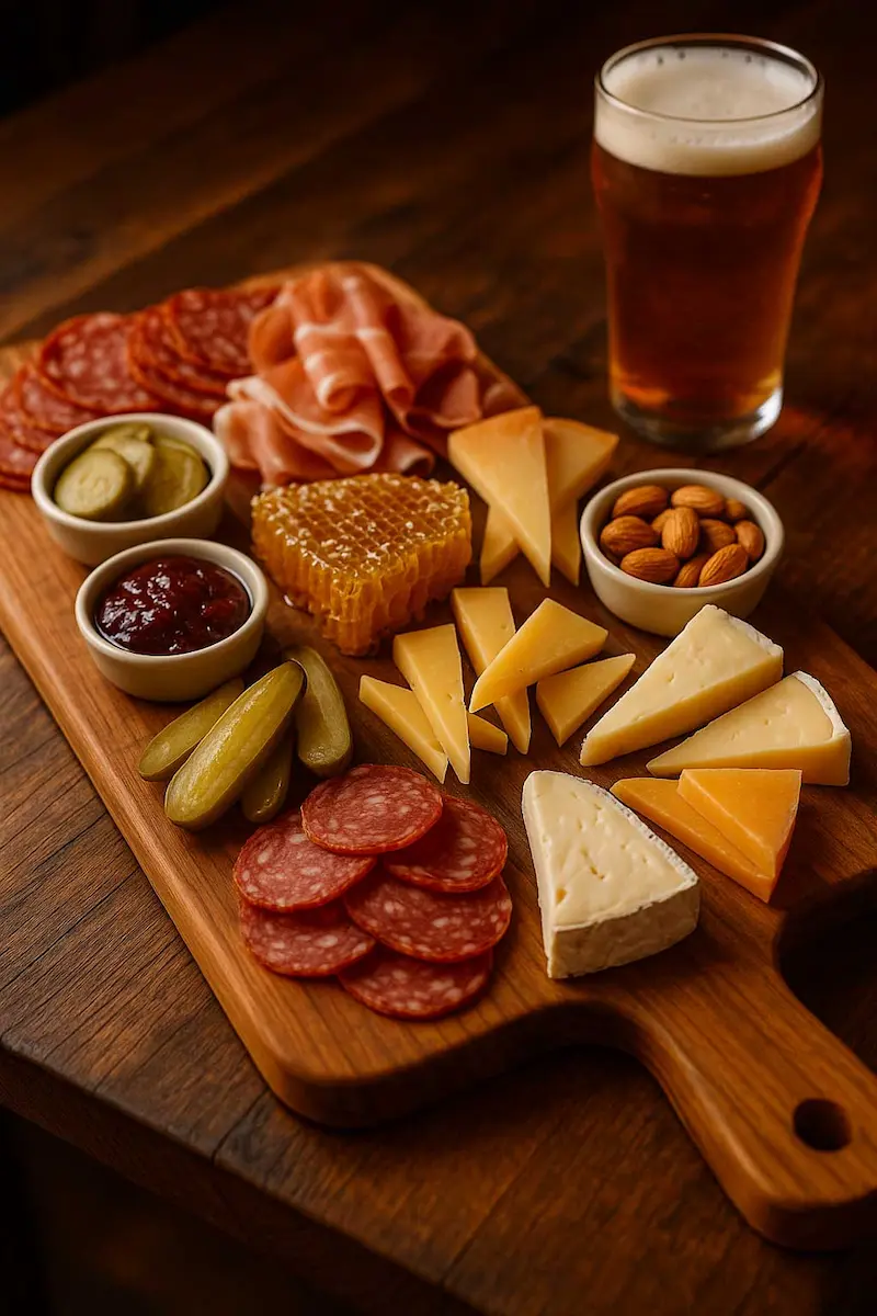 Charcuterie in the taproom